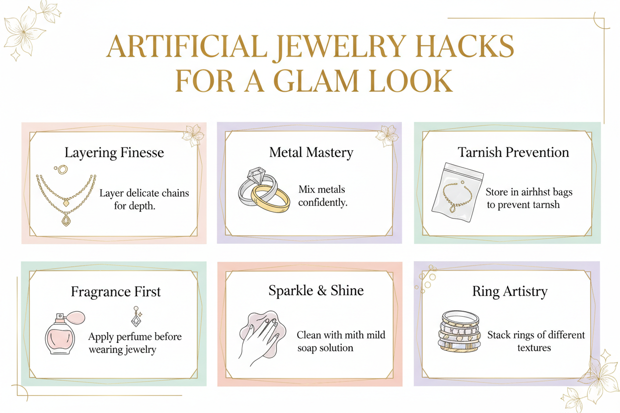 Artificial Jewelry Hacks for a Glam Look